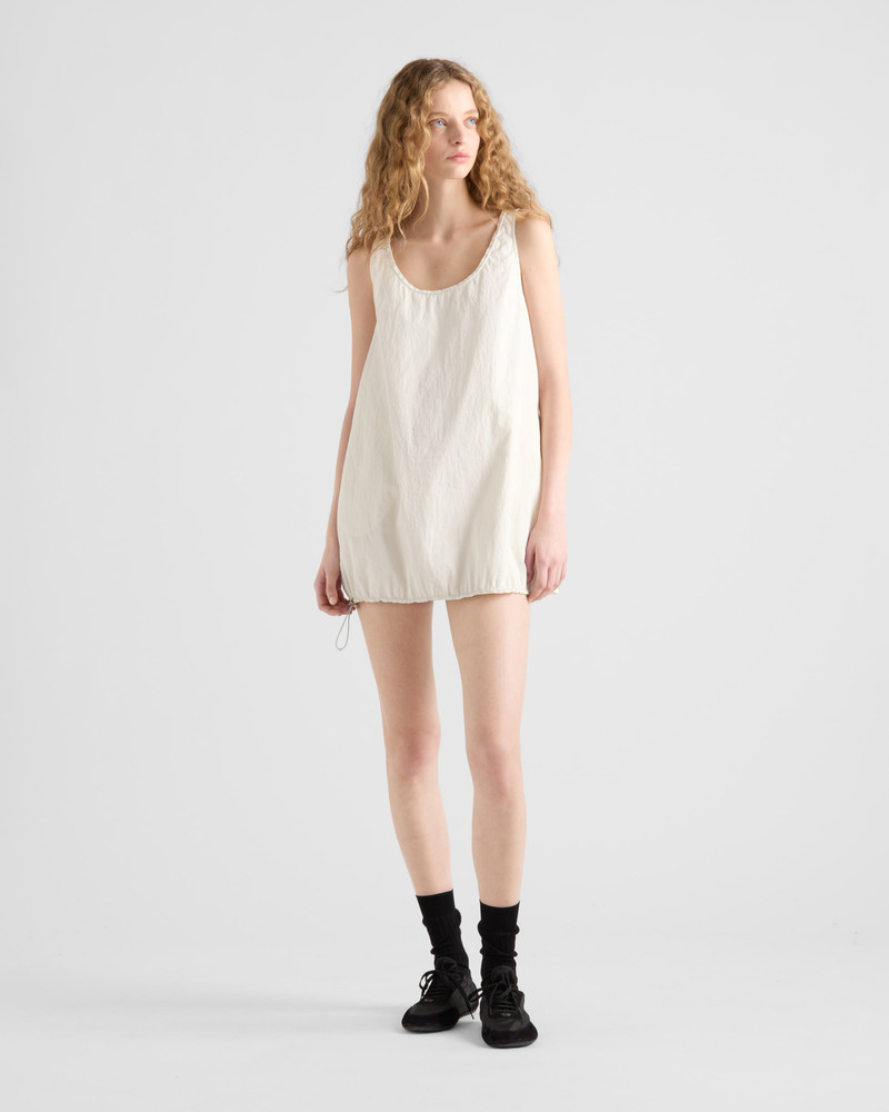 Prada Sleeveless technical pongé mini-dress outlook
