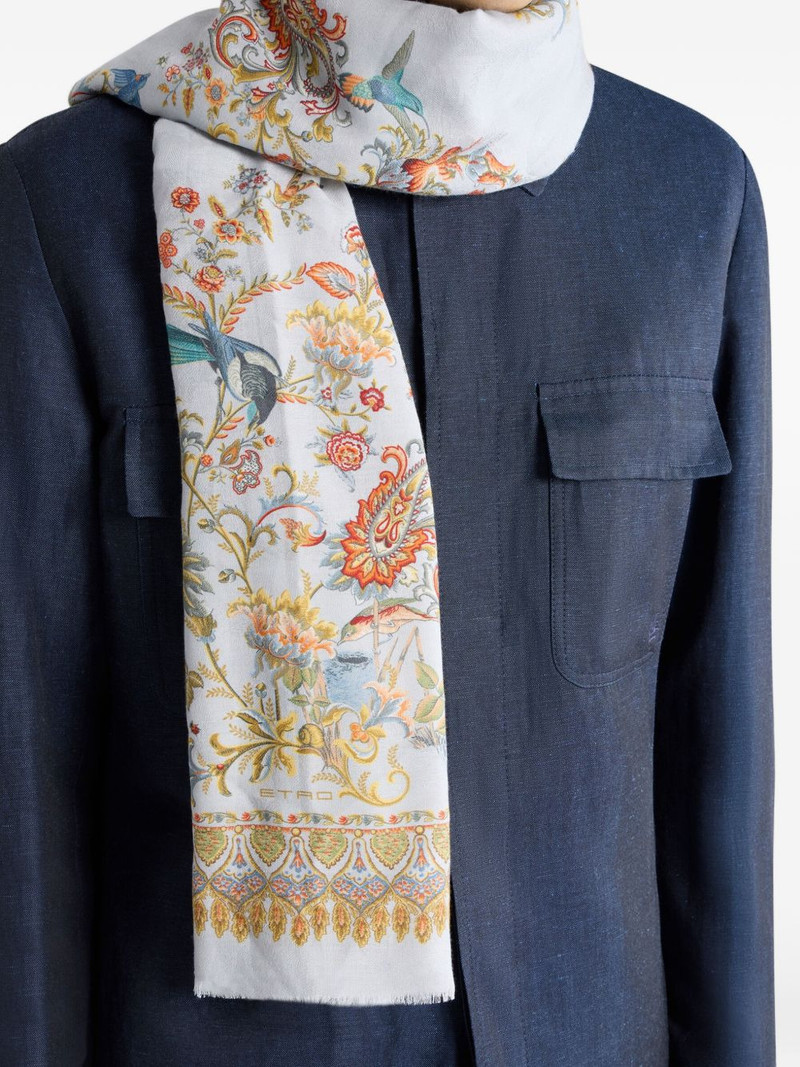 floral-print scarf 3