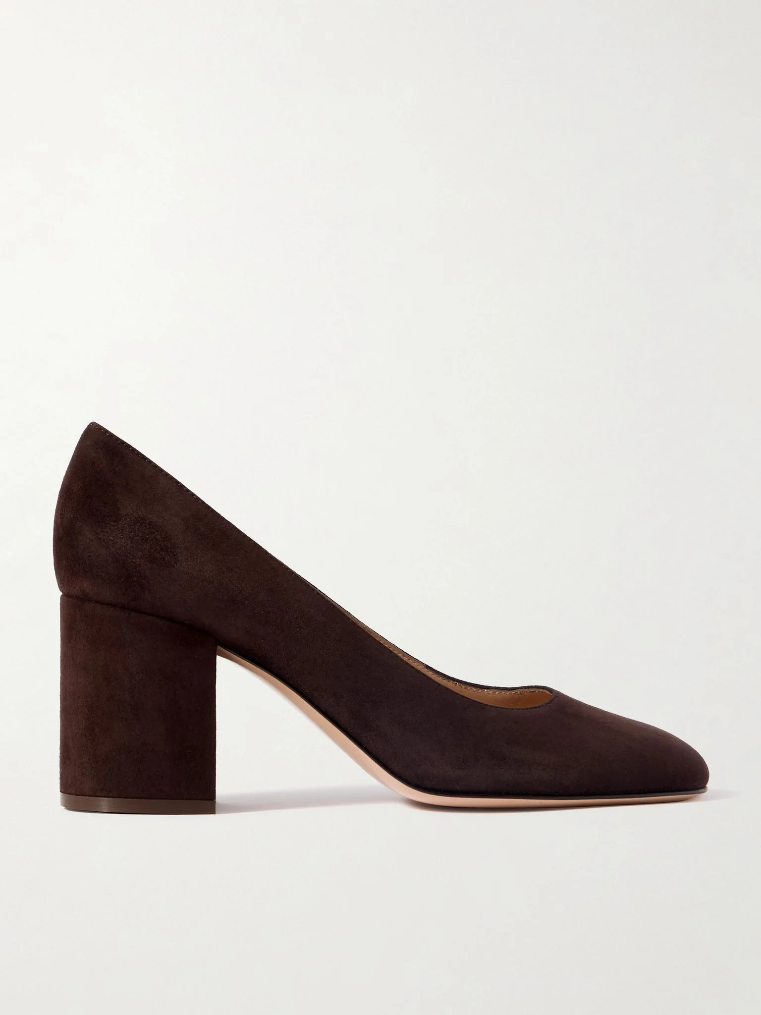 Joelle 70 suede pumps Chocolate - 1