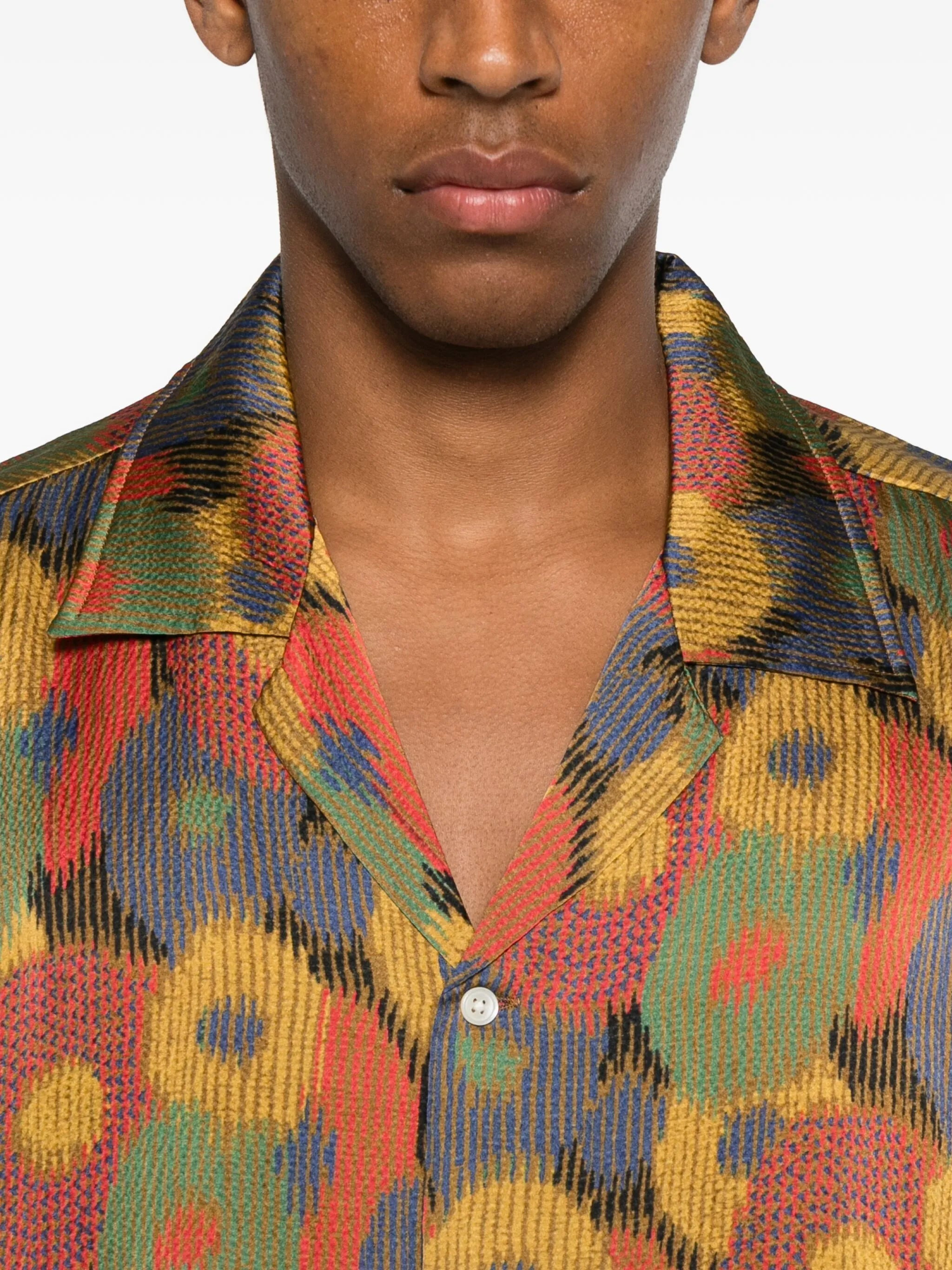 floral-print short-sleeve shirt - 5