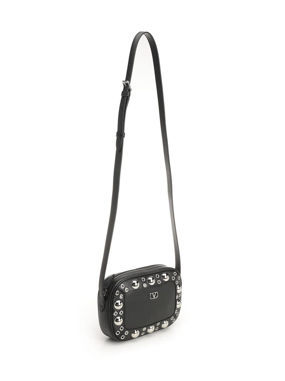 Cross Body Bag | Nellcote | Vit.St.Alce/Pall.Multi Studs-Logo Crossbody Bags Black - 2