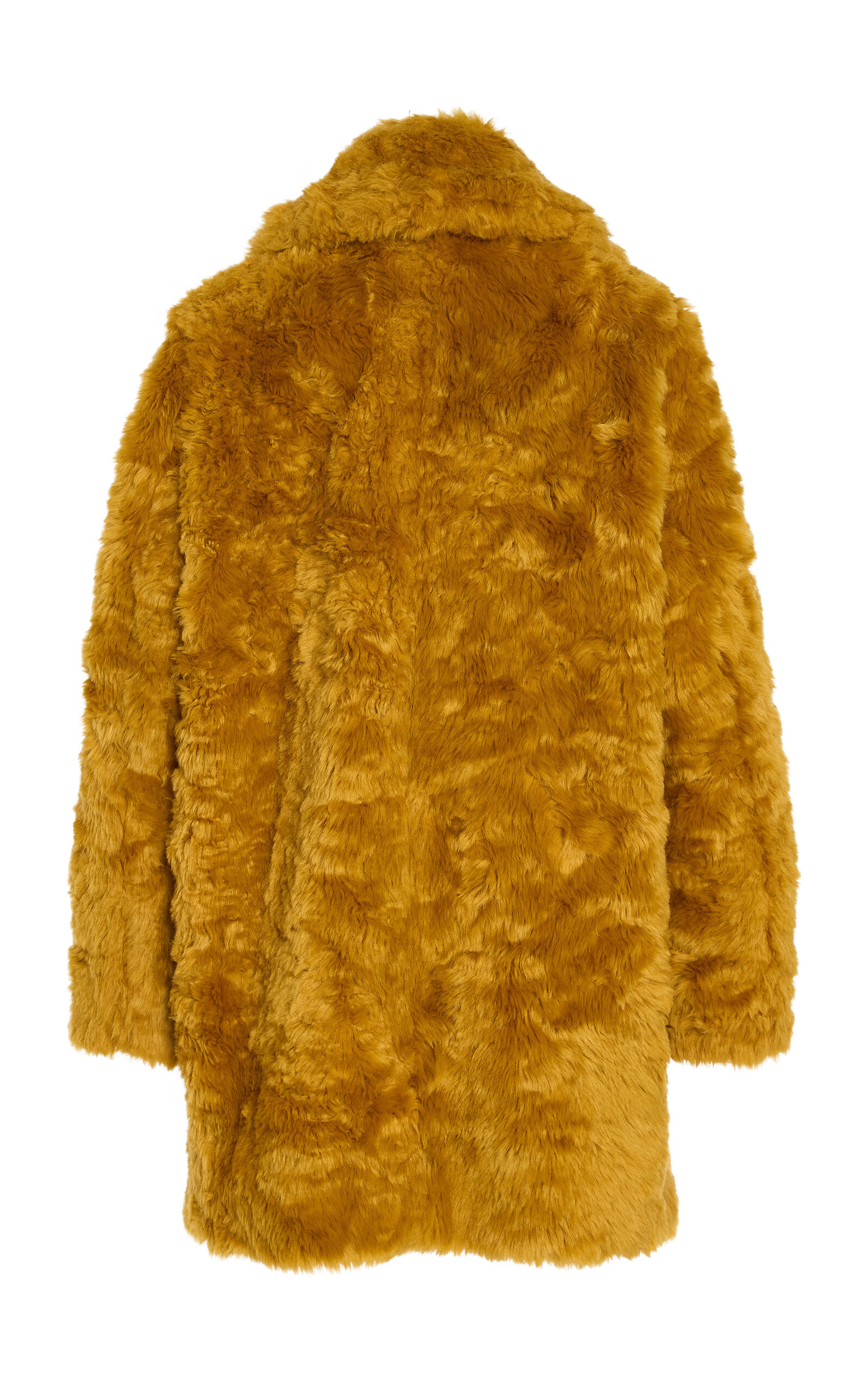 Faux Fur Coat yellow - 8