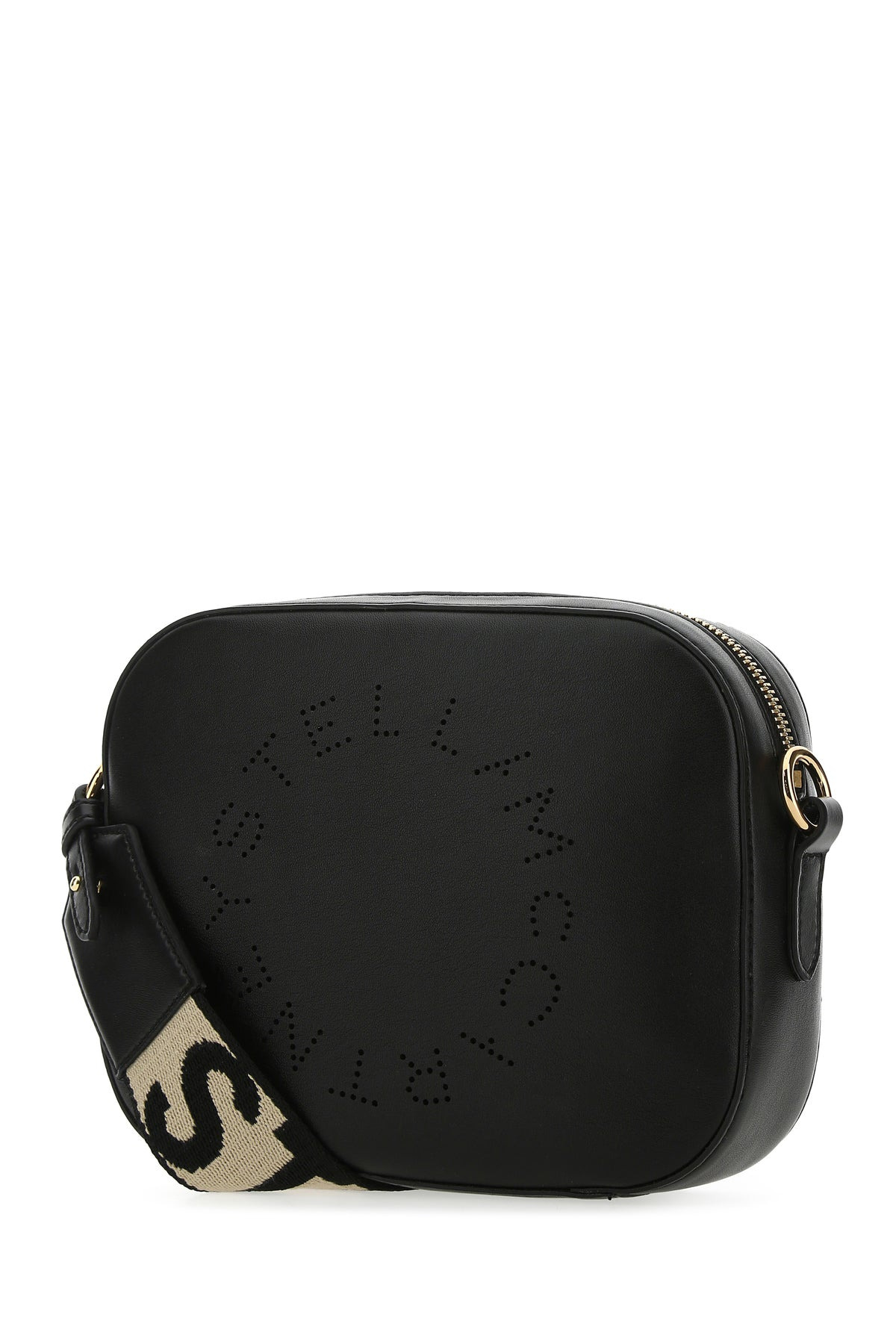 Black alter nappa mini Stella Logo crossbody bag - 2