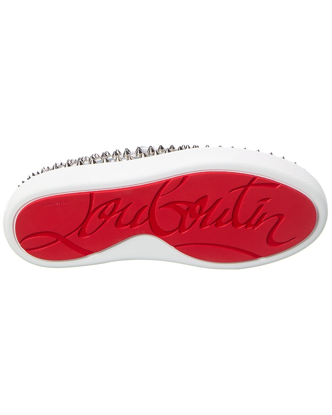 Christian Louboutin Leather Slip-On Sneaker - 4