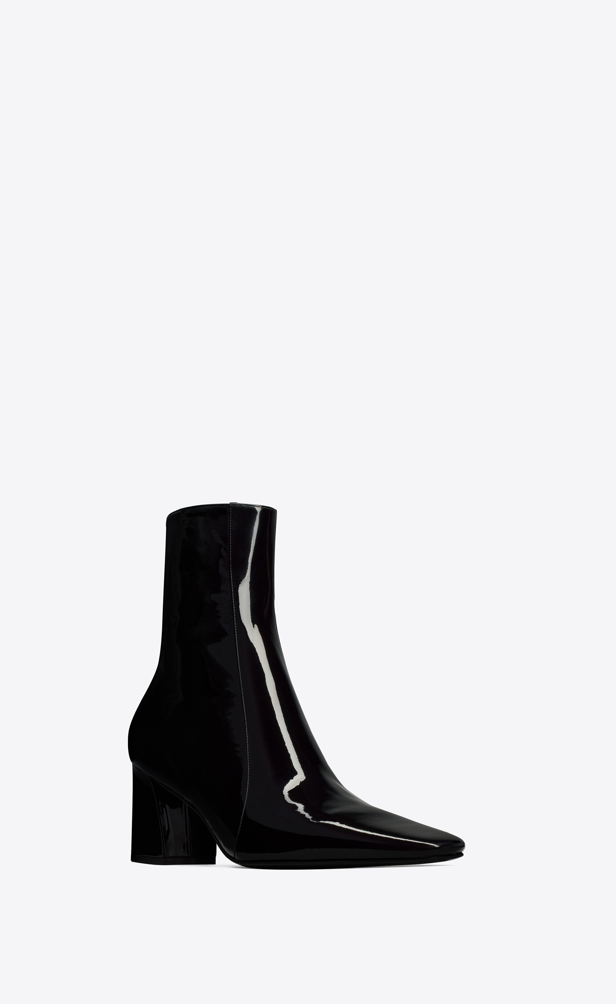 rainer zipped boots in patent leather - 4