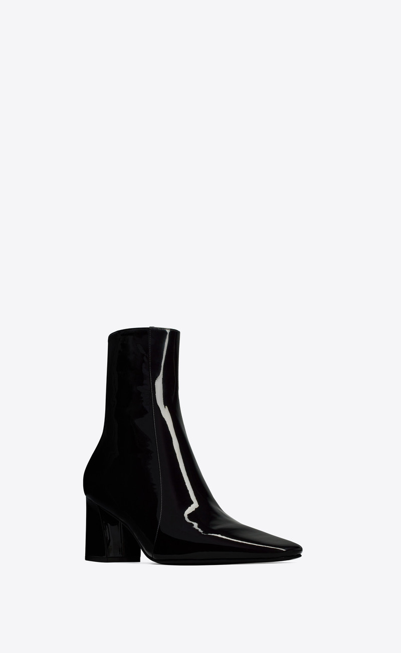 rainer zipped boots in patent leather 4