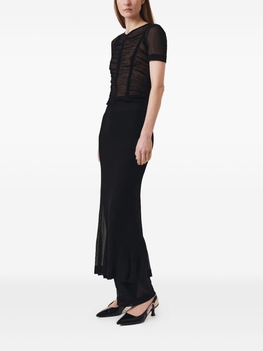 short-sleeves maxi dress - 3