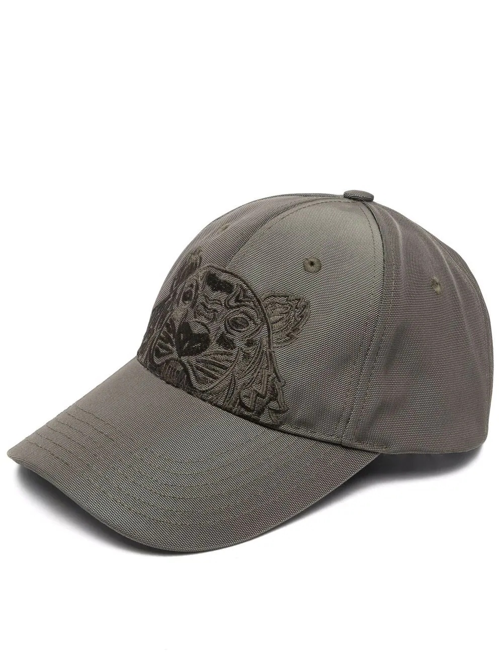 Tiger Head-embroidered cap - 1