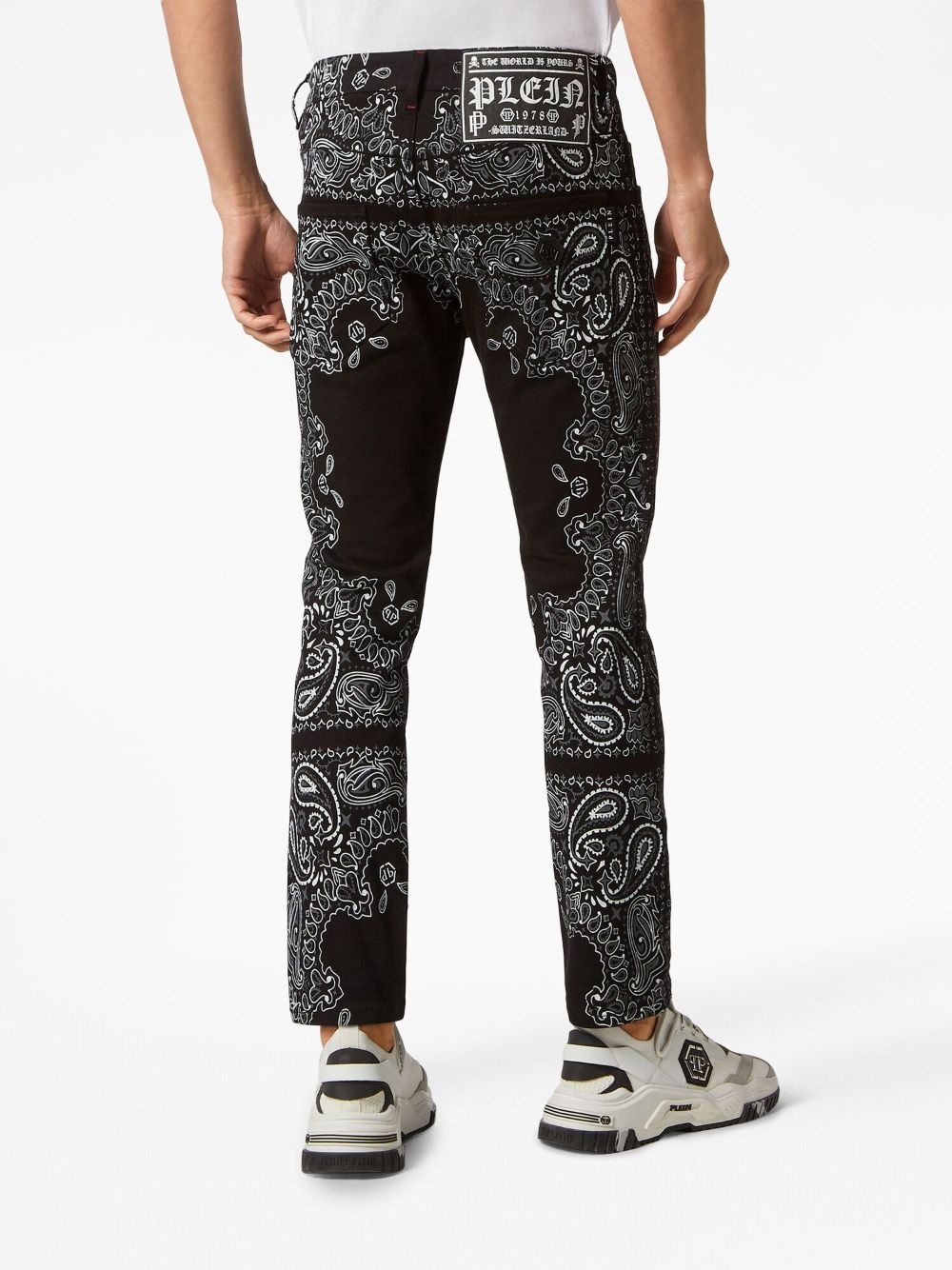 logo-patch skinny jeans - 4