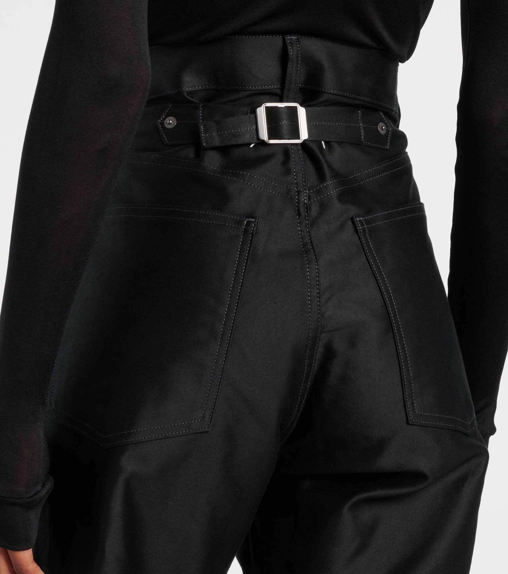 Coated high-rise wide-leg jeans - 6