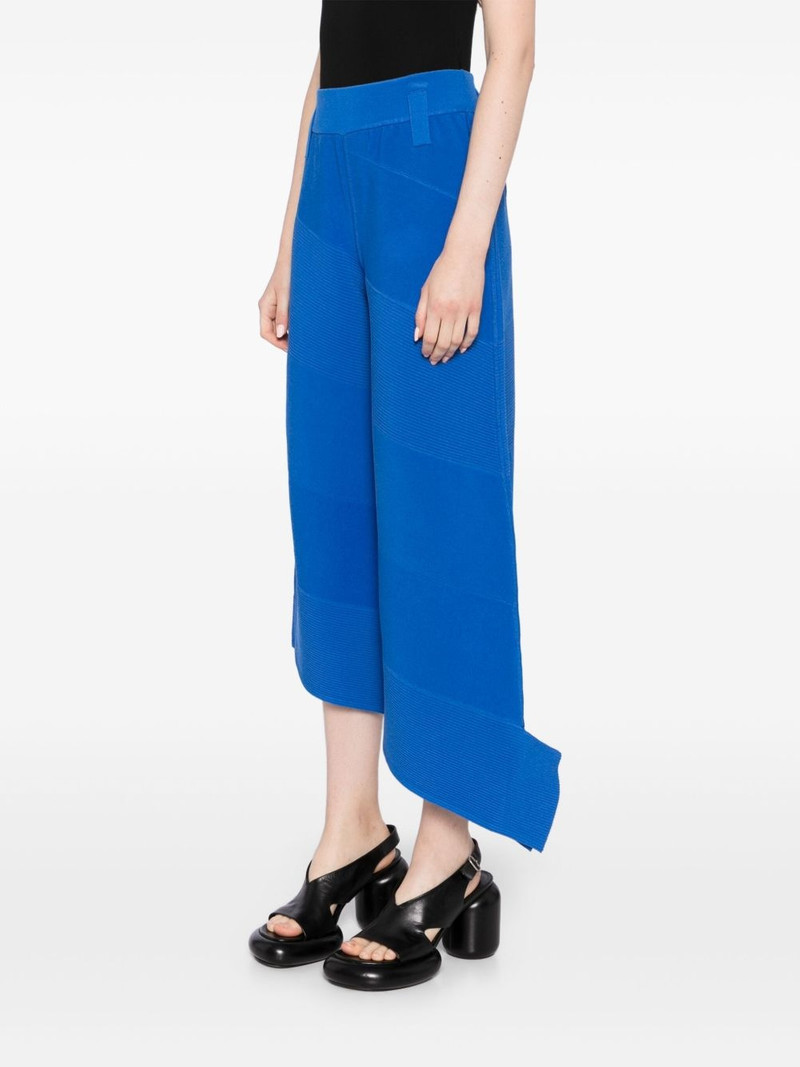 diagonal-ribbed cropped pants 3