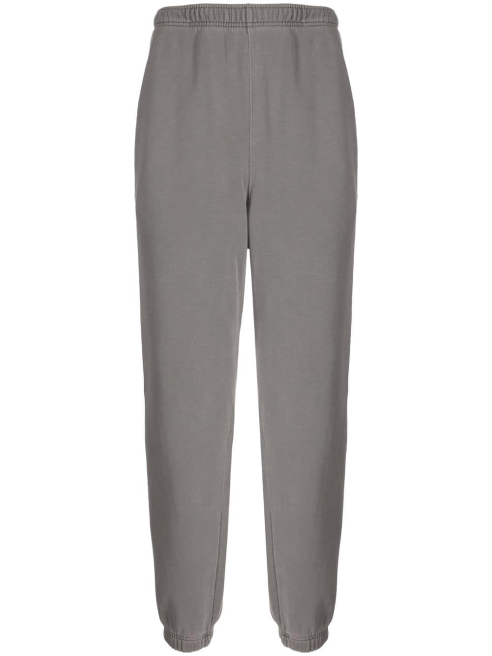 tapered cotton track pants - 1