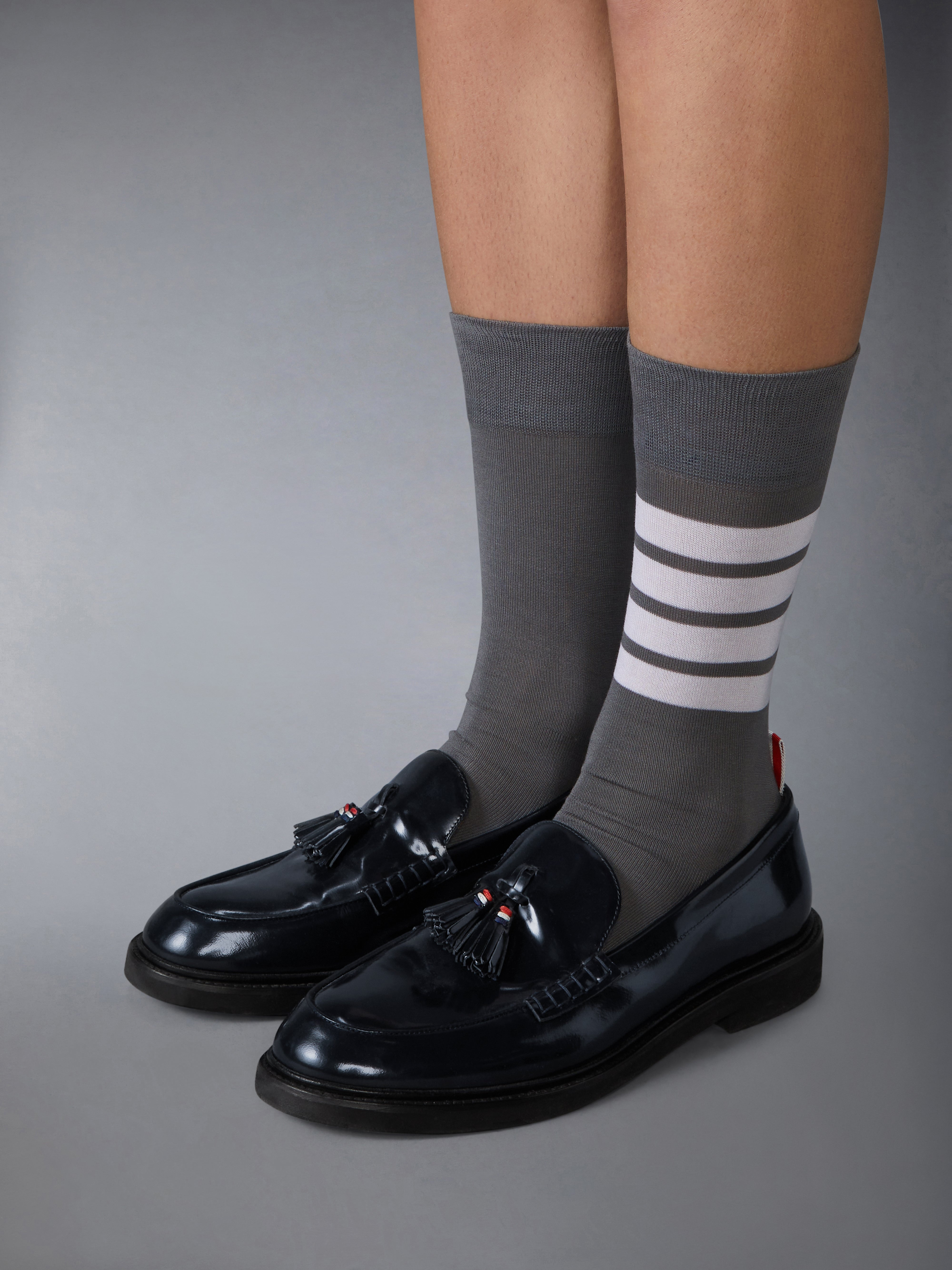 SPAZZOLATO LEATHER TASSLE LOAFER - 4
