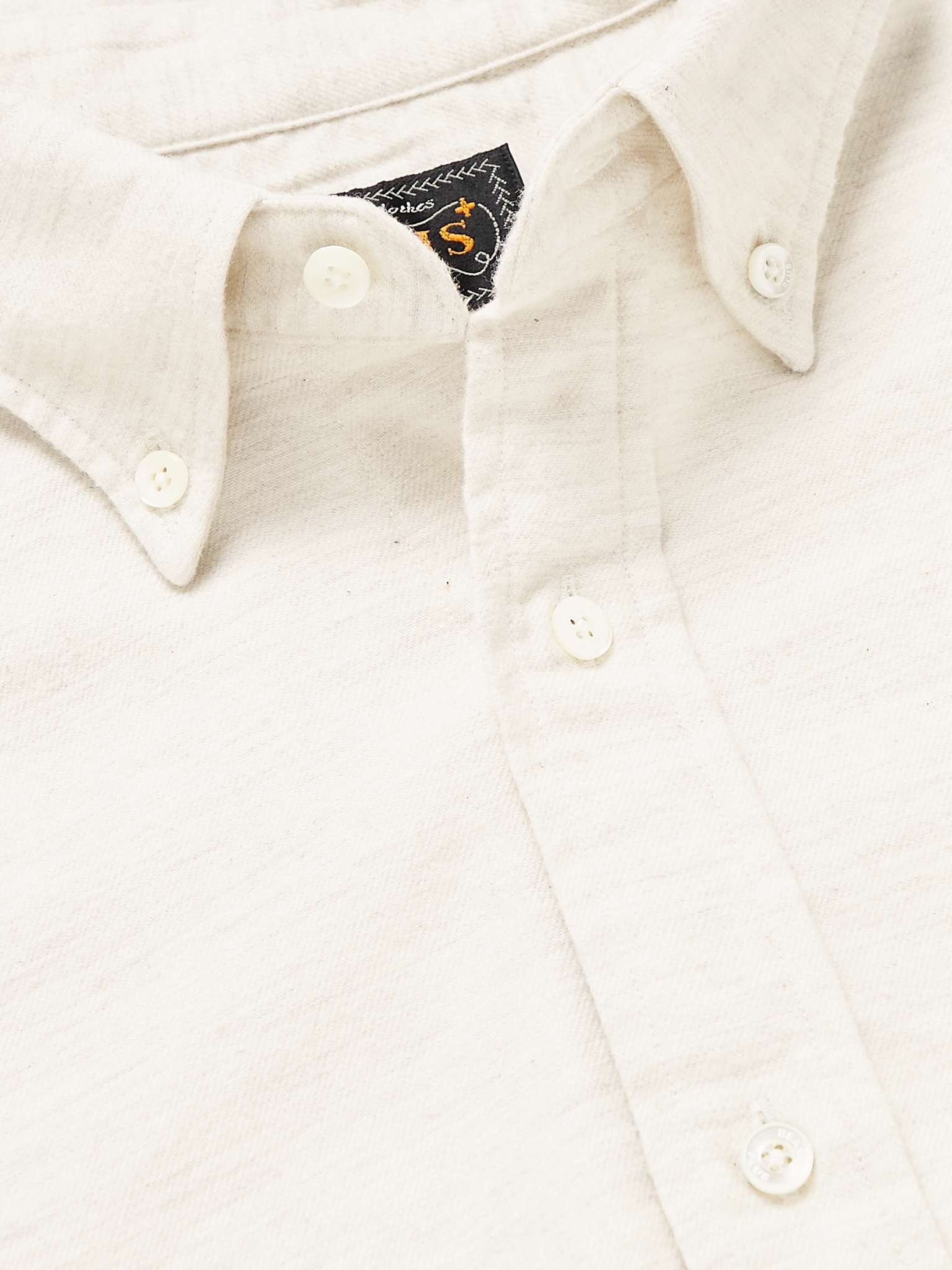 Button-Down Collar Cotton-Flannel Shirt - 5