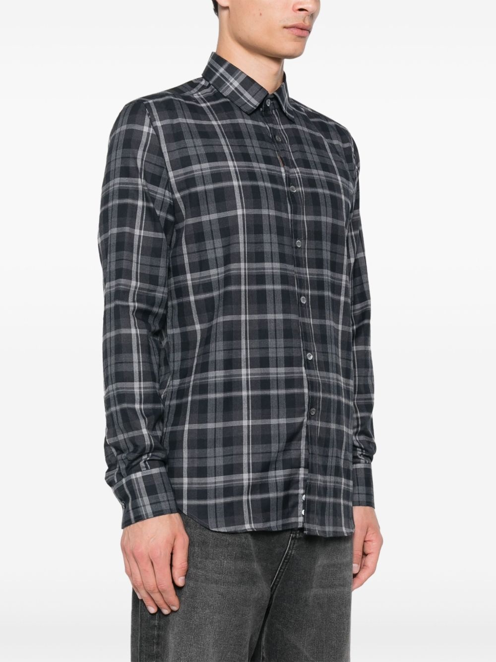 plaid-check shirt - 3
