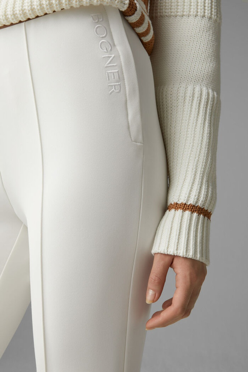 Elaine Stirrup pants in Off-white 5
