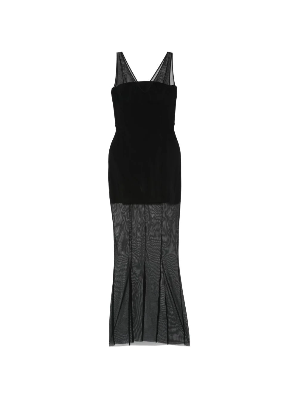 sleeveless maxi-dress - 1