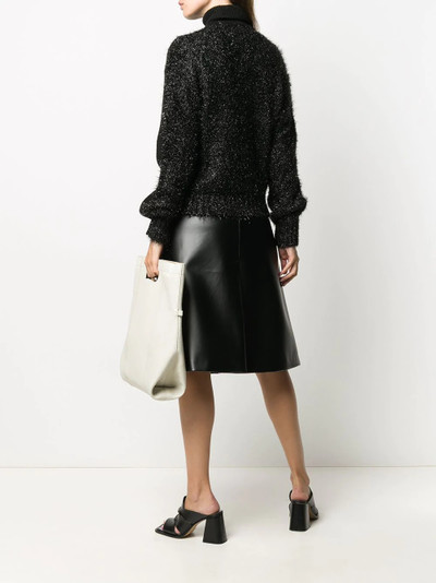 Maison Margiela turtleneck ribbed fuzzy jumper outlook