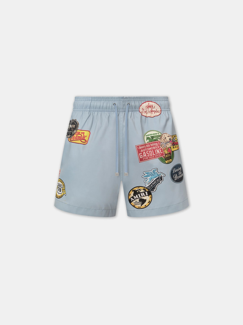 STATION PATCH SWIM TRUNK 1