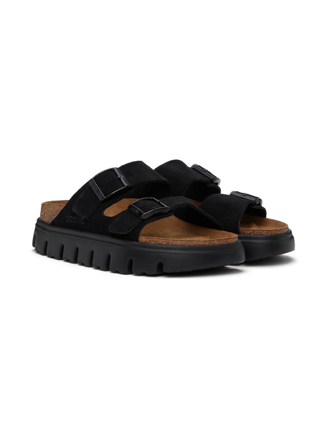 Black Narrow Papillio Arizona Platform Sandals - 4