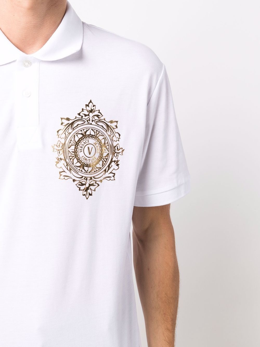 logo-crest polo shirt - 5