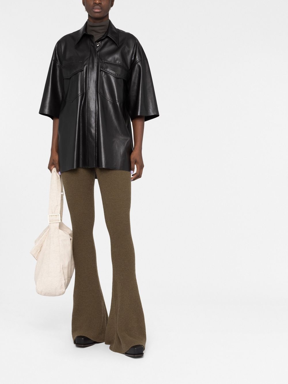 Roque faux-leather shirt - 2