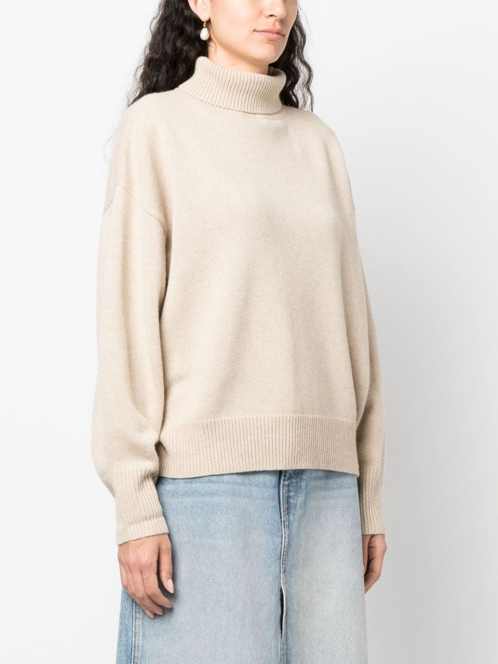 roll-neck cashmere jumper - 3