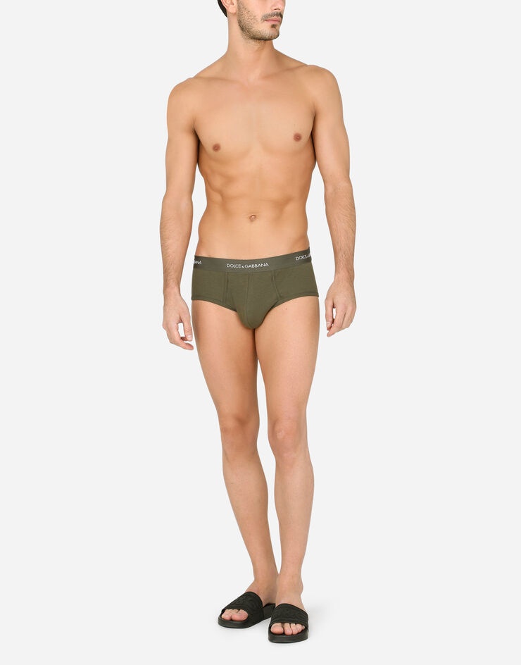 Fine-rib cotton Brando briefs - 2