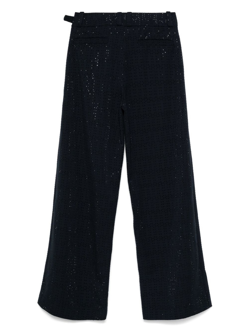 David Koma rhinestone-embellished trousers outlook