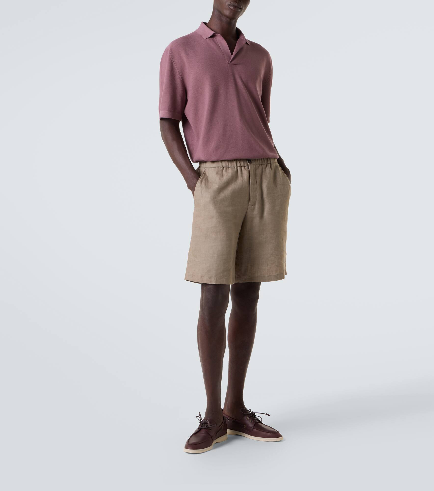Cotton and silk polo shirt - 2