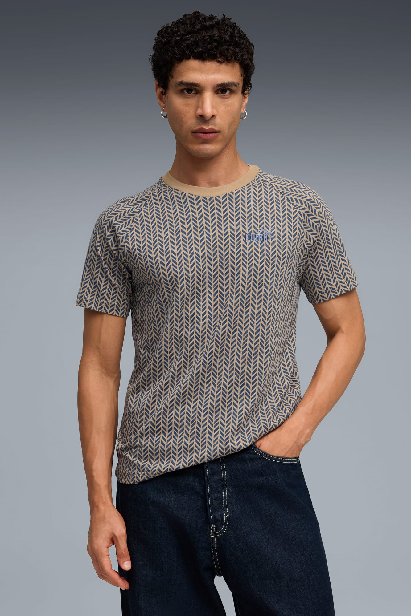 PUMA Essentials Herringbone Men's Tee - 3