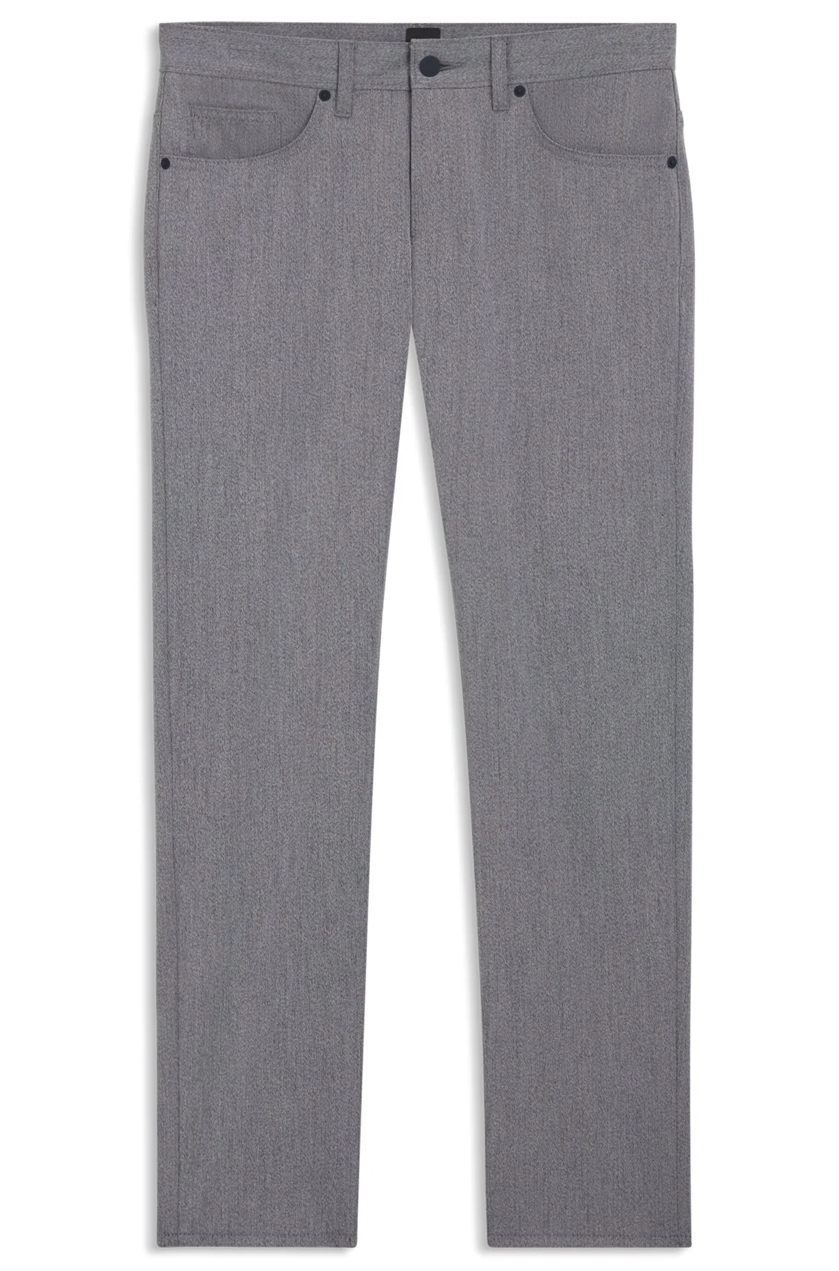 DELAWARE SLIM-FIT TROUSERS IN WRINKLE-RESISTANT DOBBY - 1