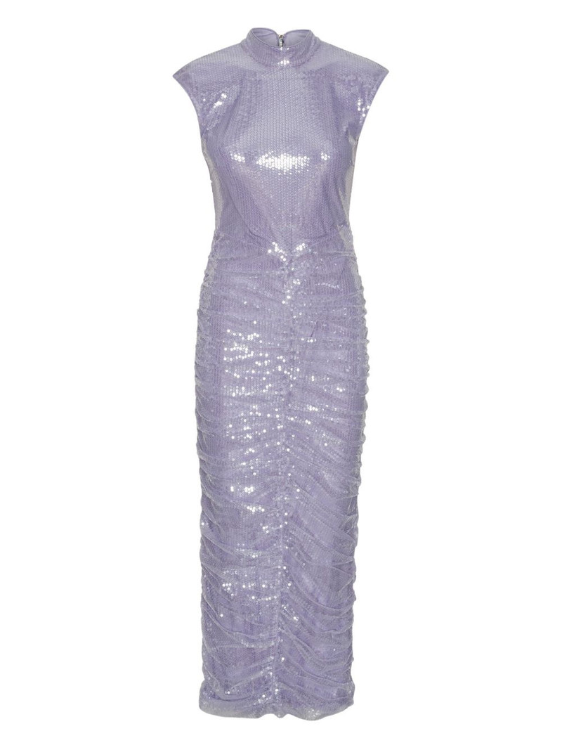 sequin high-neck midi dress 1