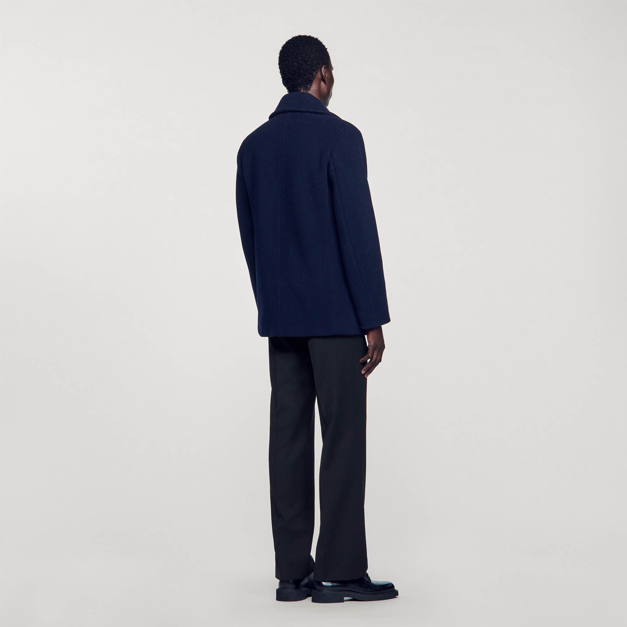 WOOL PEA COAT - 6