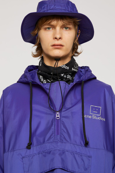 Acne Studios Face patch bucket hat sea blue outlook