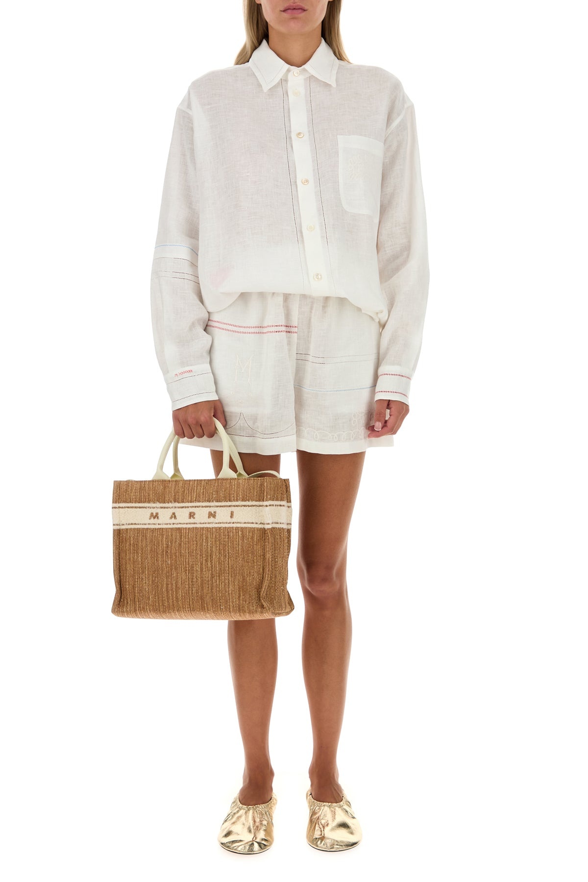 White linen shirt - 6