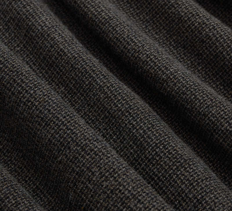 Loop Collar Shirt - Chocolate Marled 5