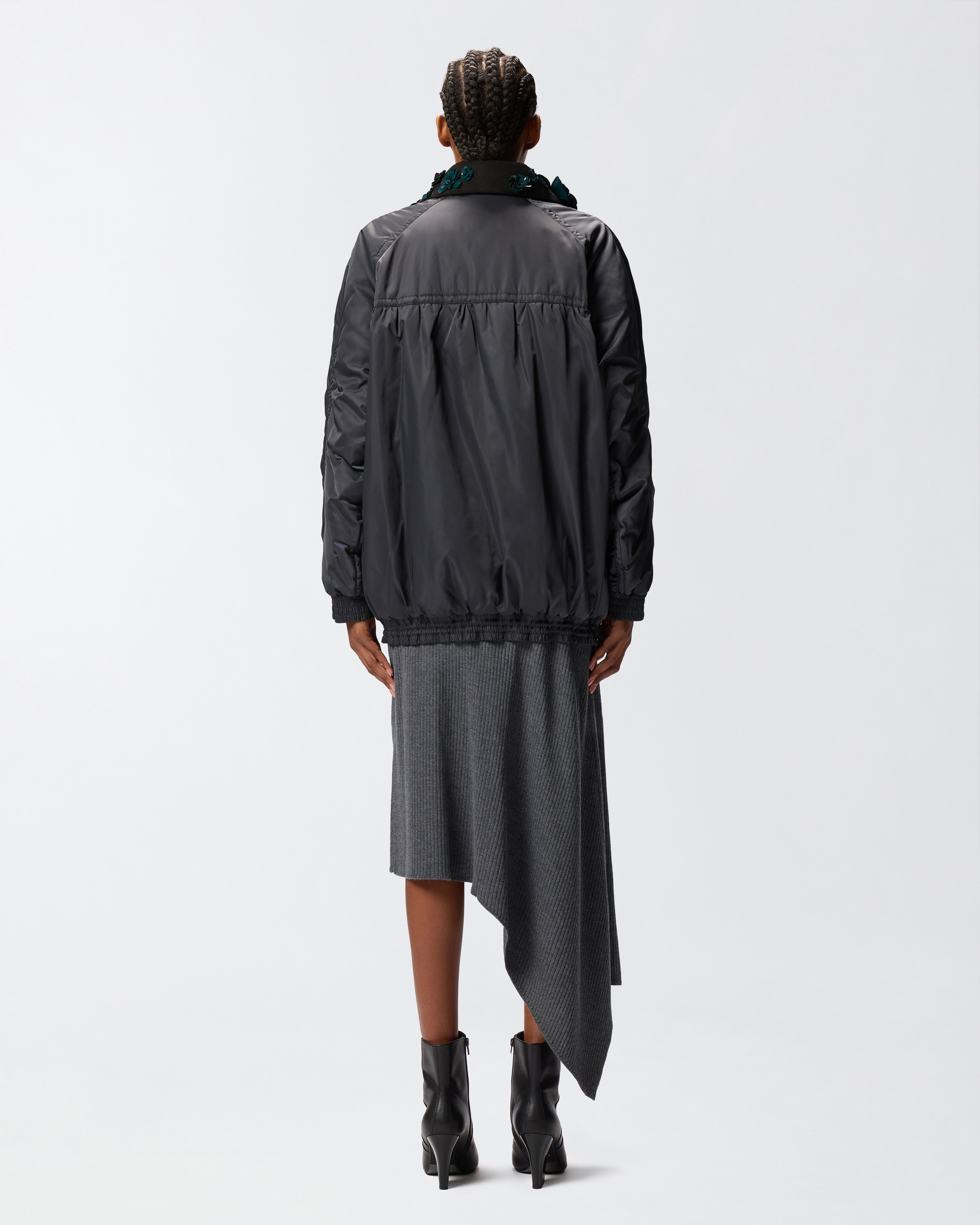 DIAGONAL MATTE BLOUSON - 4