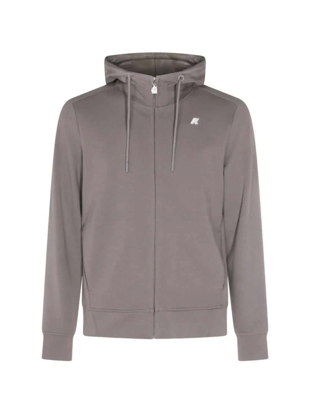 Anton logo-patch zip-up hoodie - 1