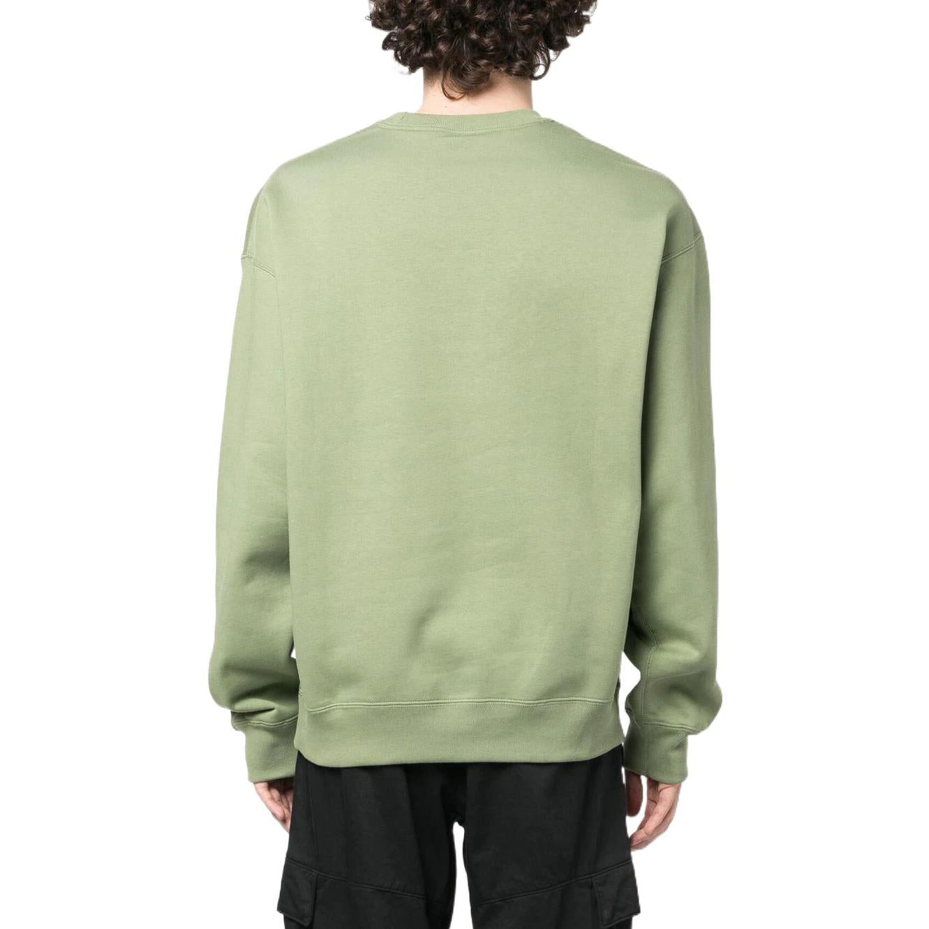 Nike Solo Swoosh Fleece Crewneck Hoodie 'Oil Green' DX1361-386 - 3