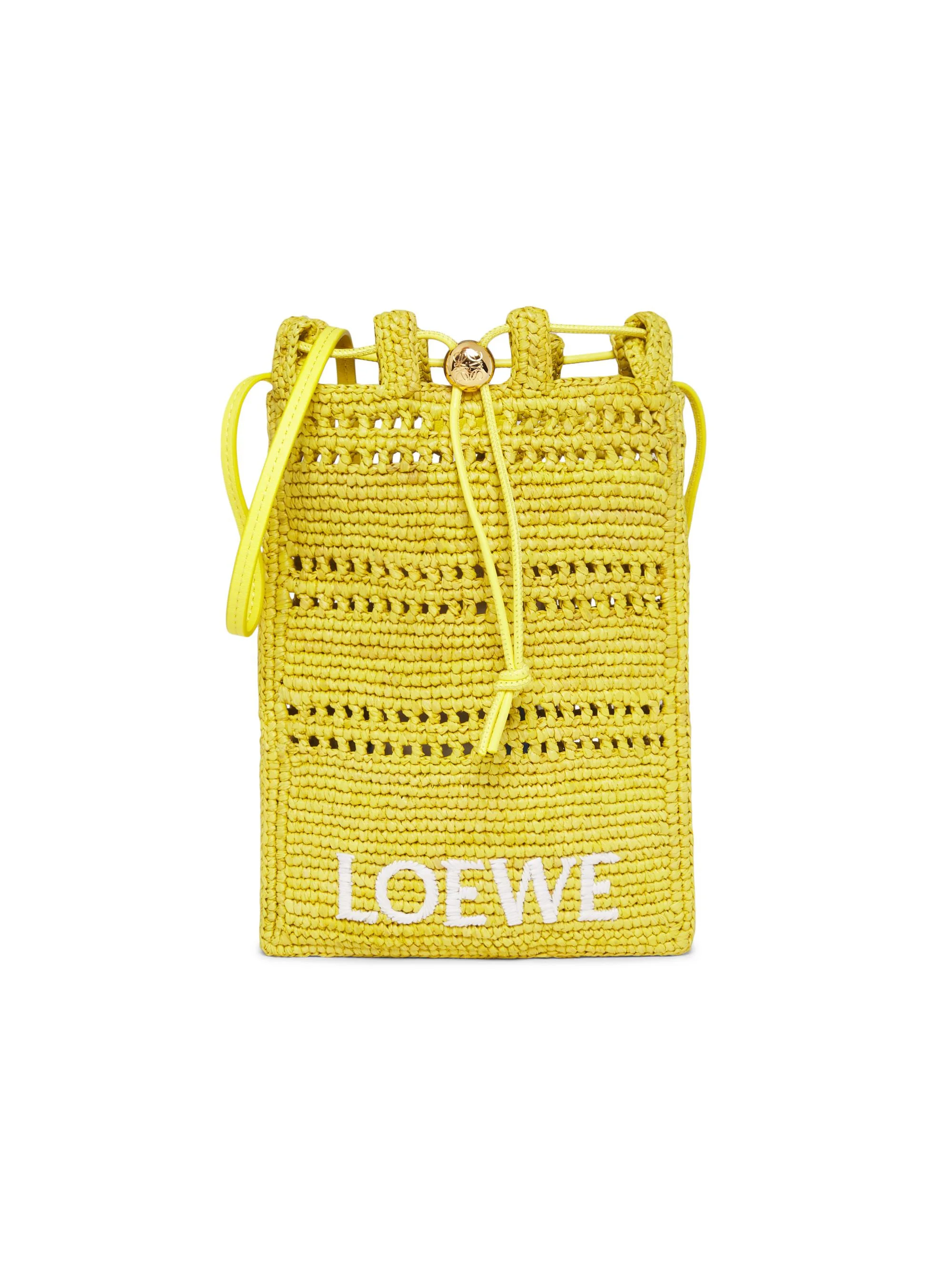 Women's x Paula's Ibiza Raffia Crossbody Bag - Yellow - 1