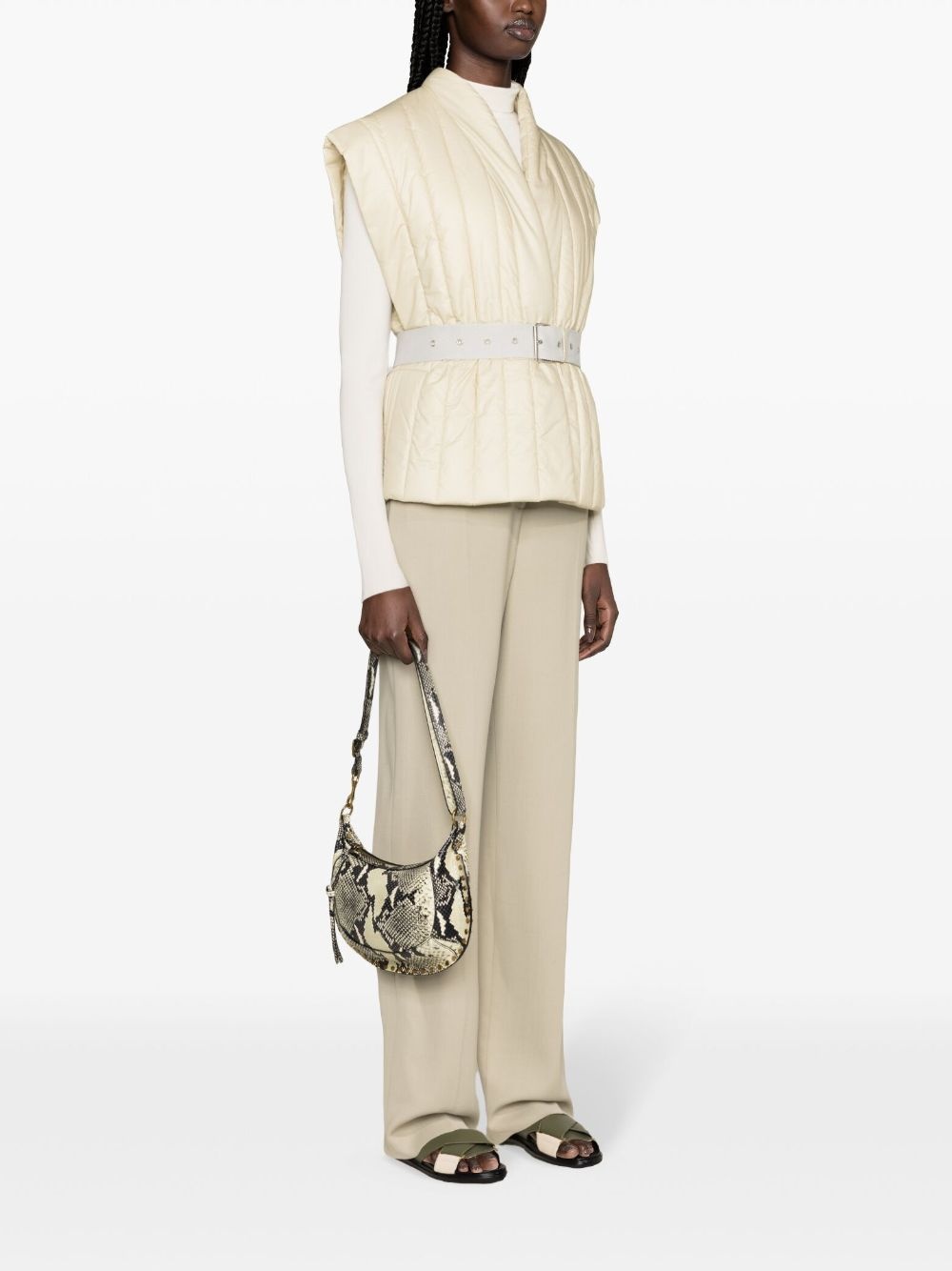 Ajali belted quilted gilet - 3