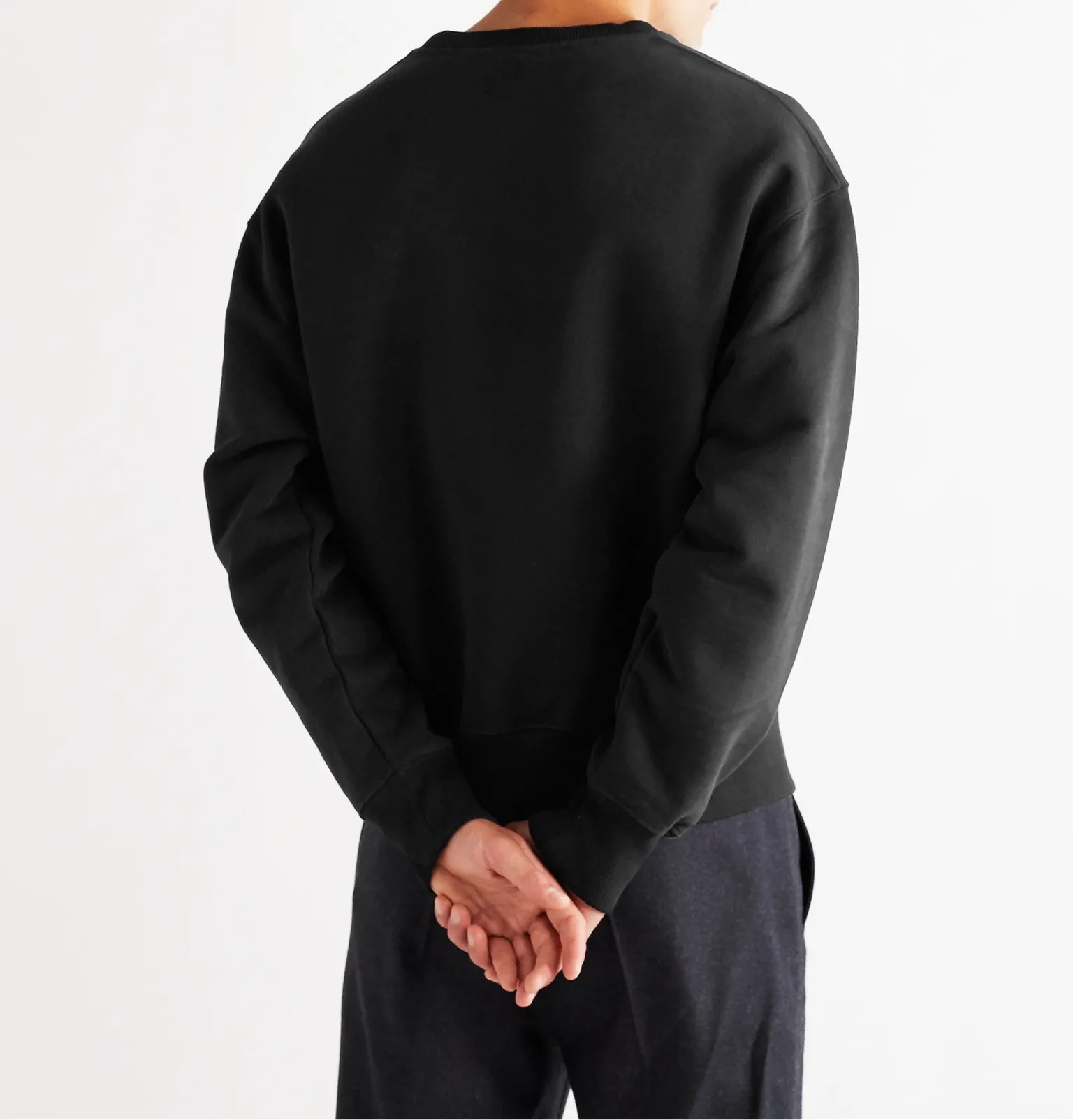 Logo-Appliquéd Mélange Loopback Cotton-Jersey Sweatshirt - 14