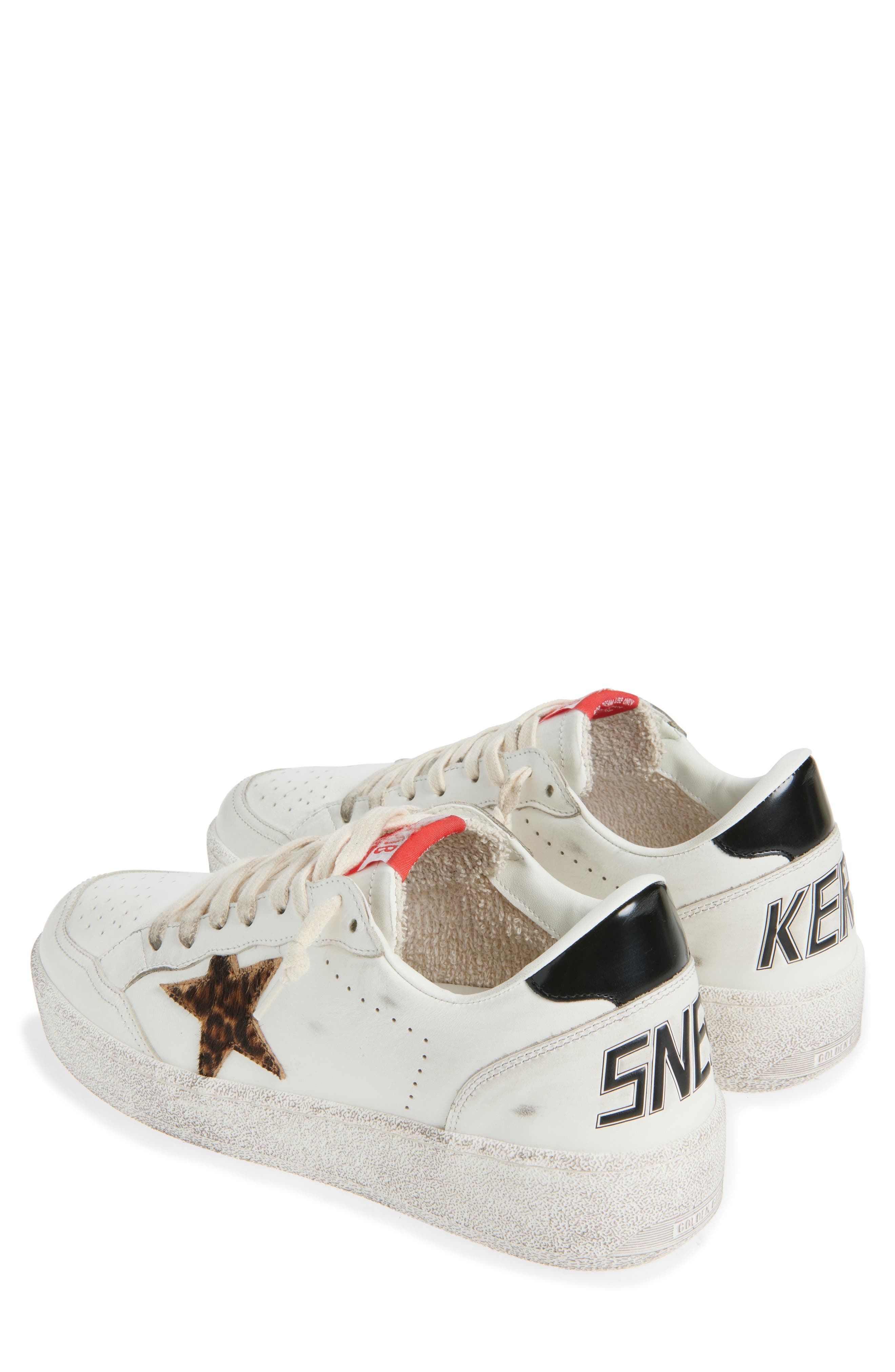 Golden Goose Ball Star Sneaker in White/Beige Brown Black at Nordstrom - 2