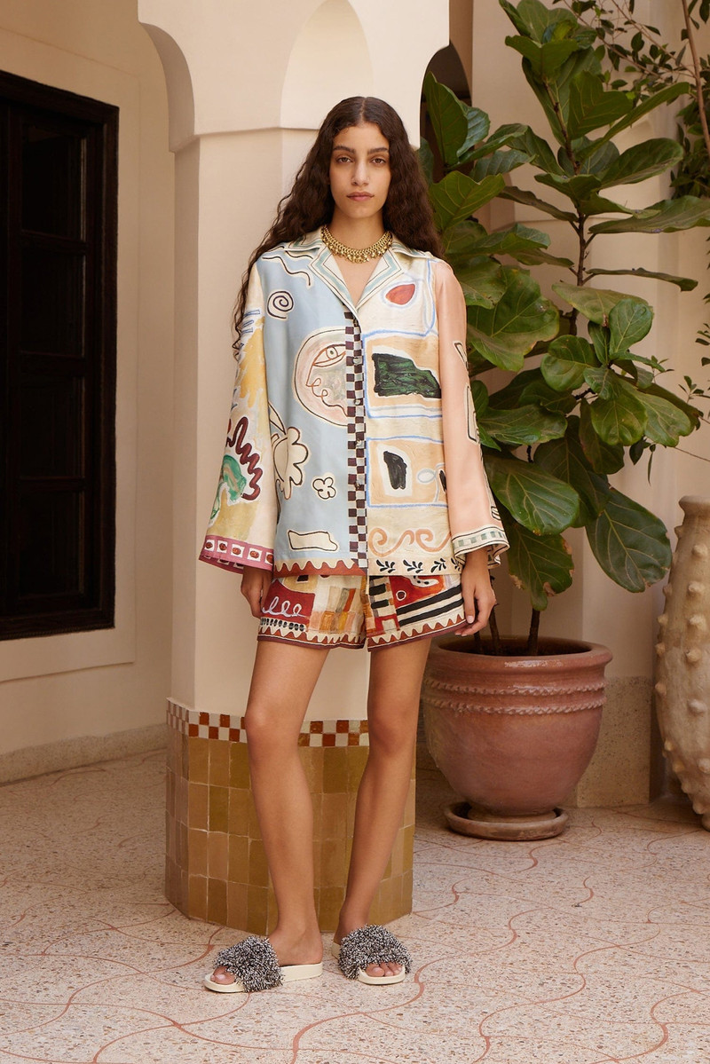 ALÉMAIS Michelle Silk Shirt outlook