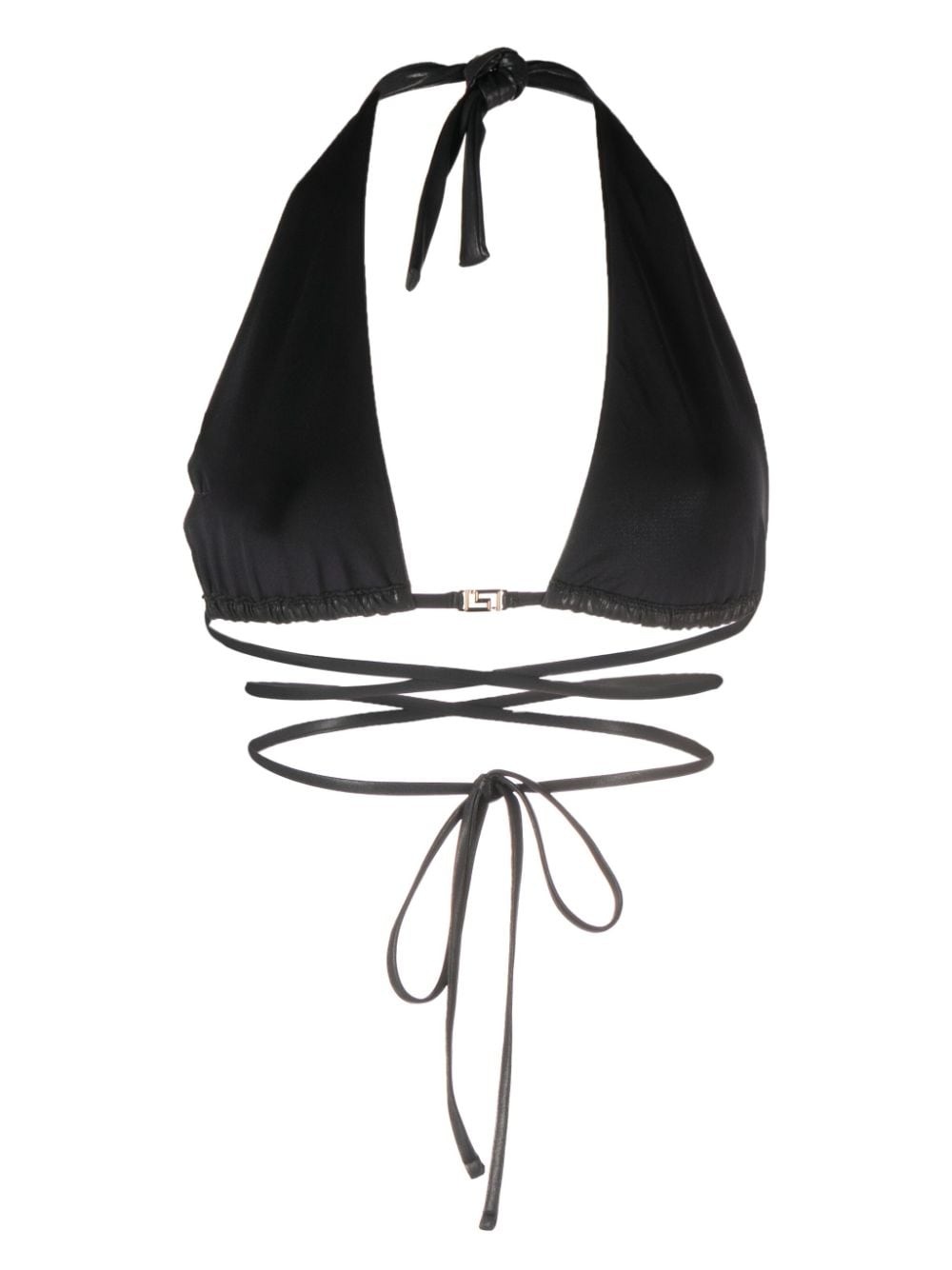 Greca-detailed triangle bikini top - 2