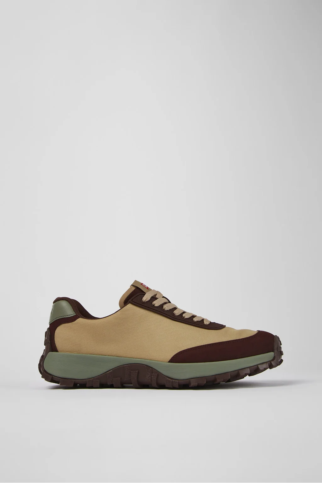 Drift Trail VIBRAM Beige recycled PET and nubuck sneakers for men - 1