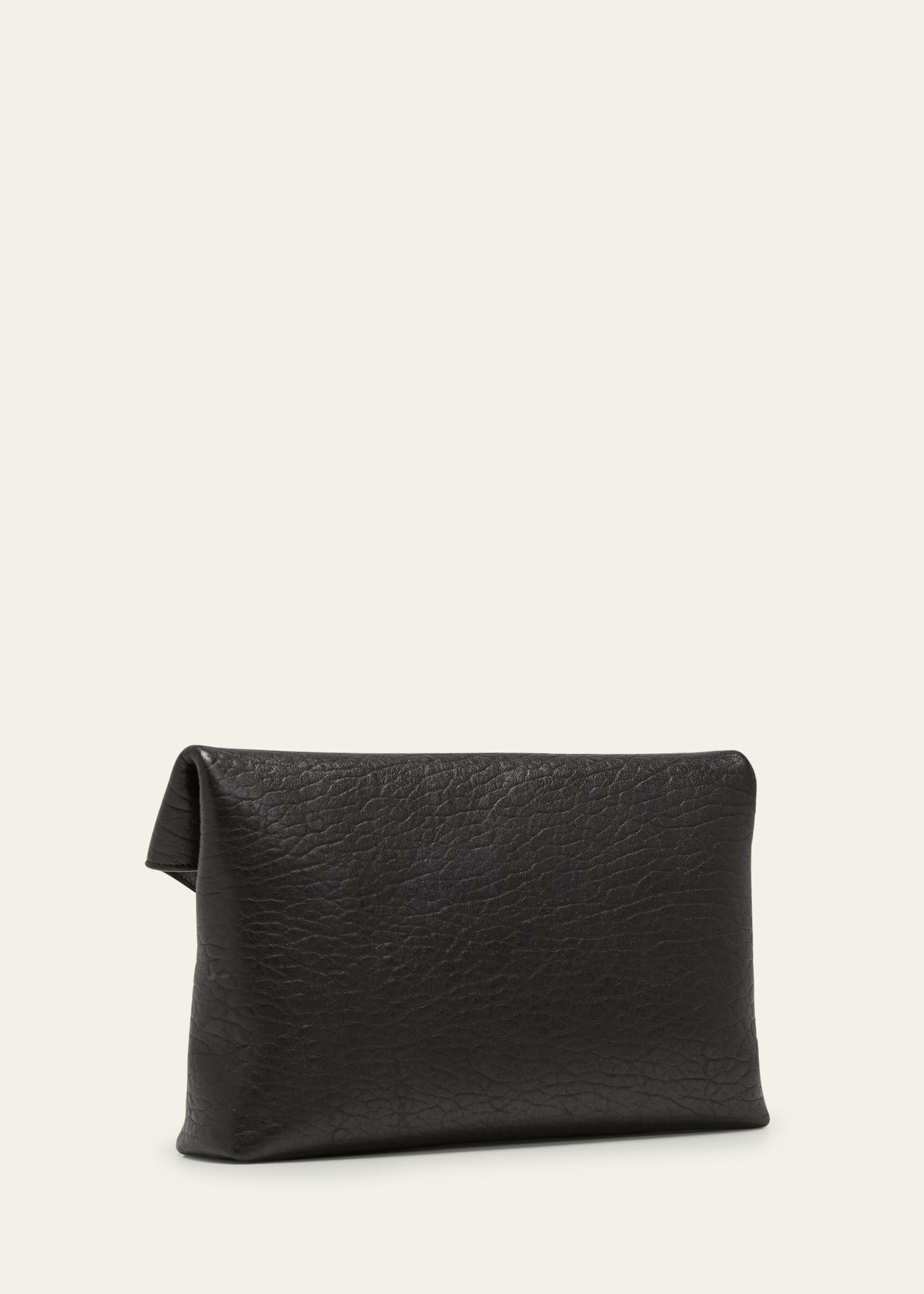 Large YSL Envelope Pouch Clutch Bag in Leather - 3