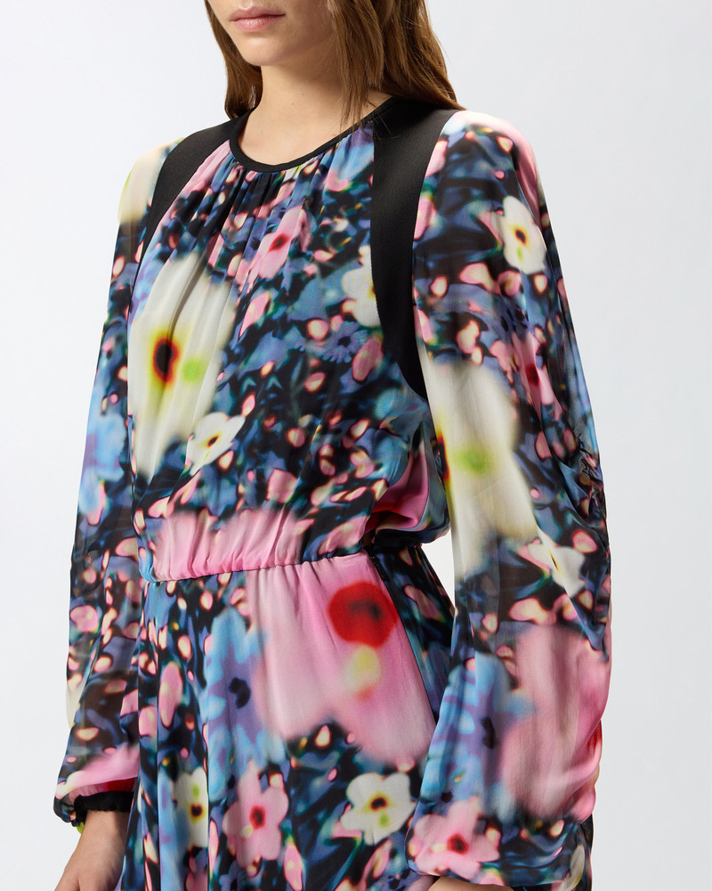 SHORT FLORAL GEORGETTE DRESS 5