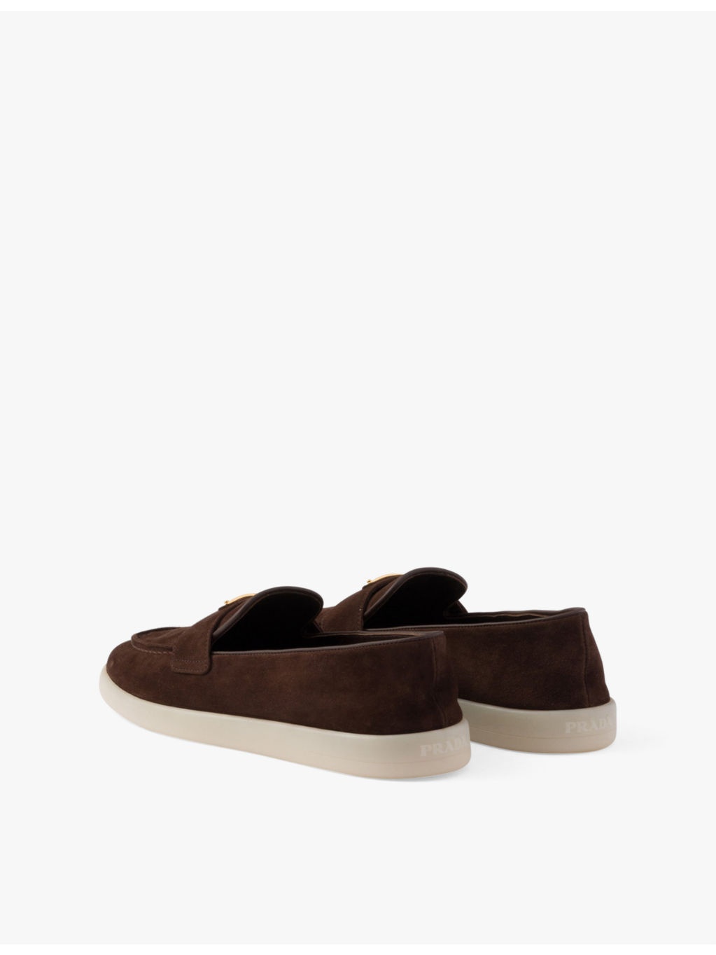 Logo-embellished suede loafers - 5